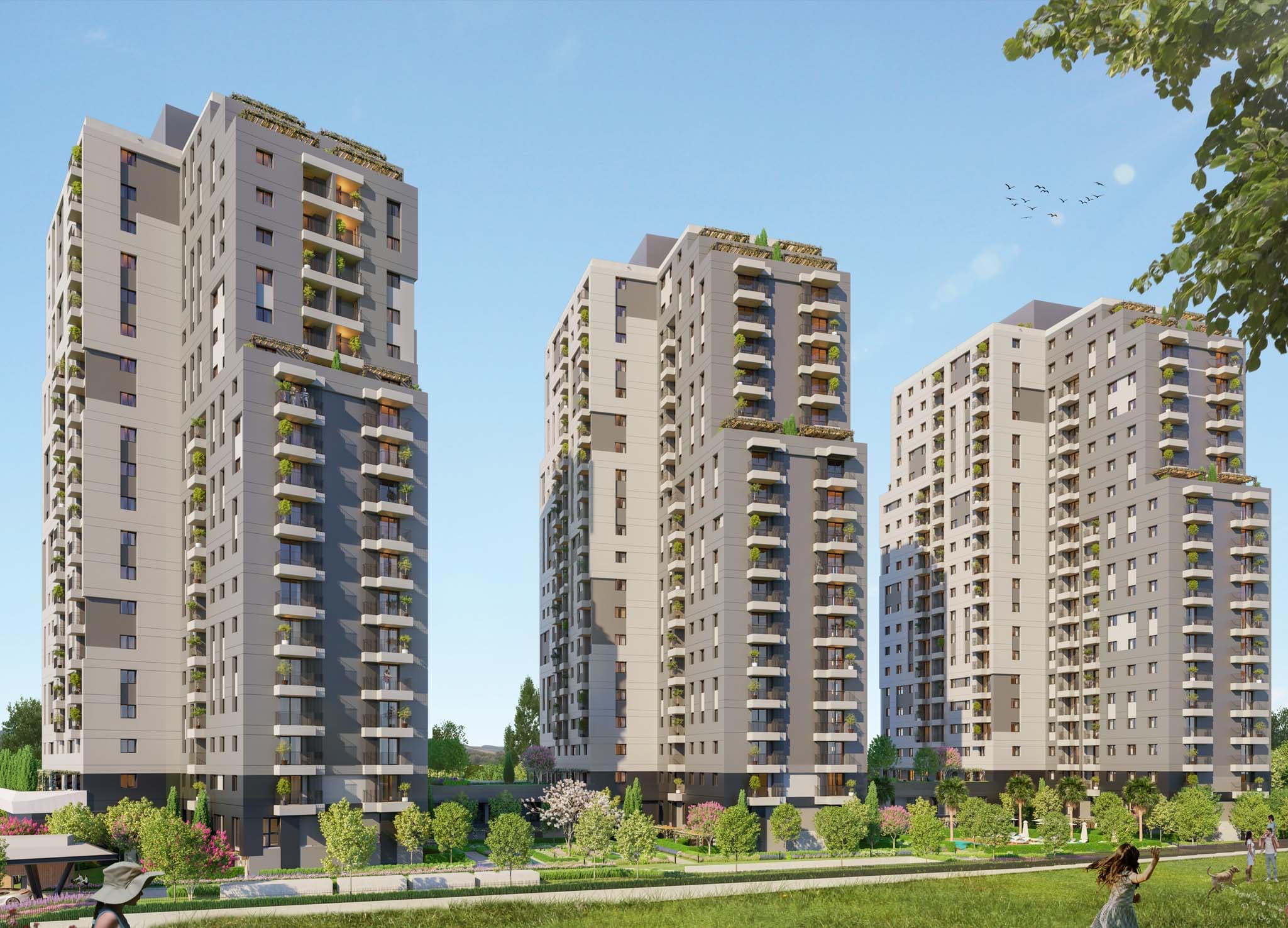 Three 1+1 apartments apartment at AS Concept