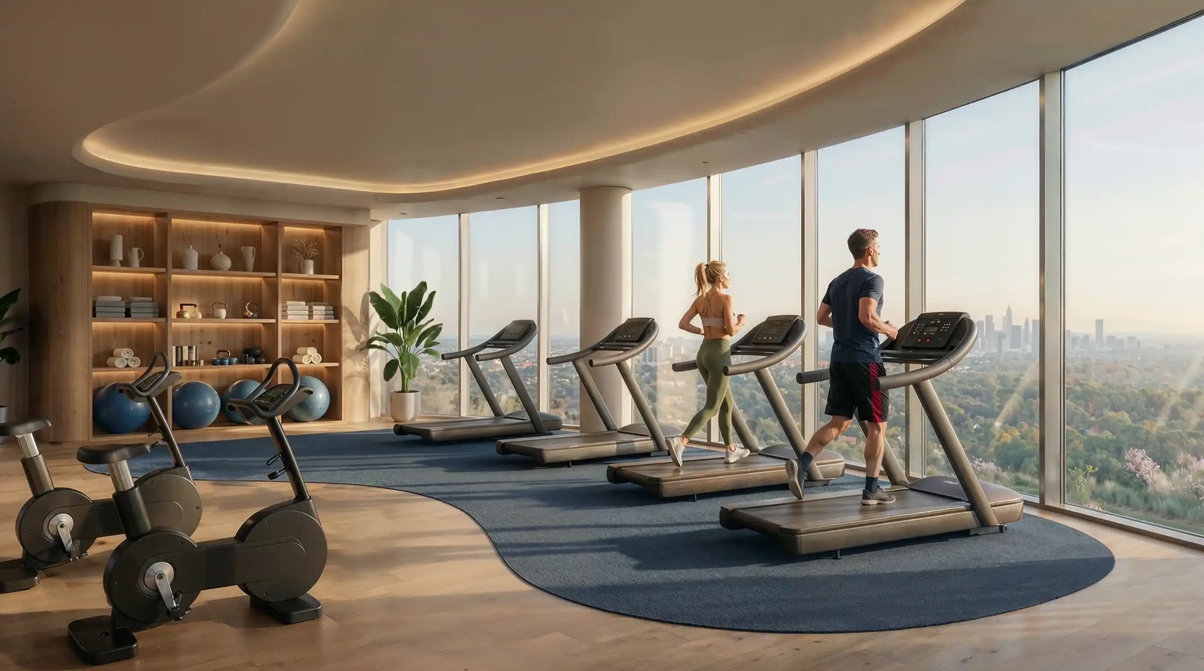 أرض منسَّقة بين الأبراج في RAMS Park House، Maslak